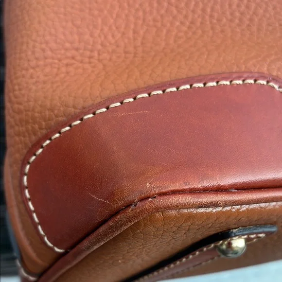 Dooney & Bourke Brown Shoulder Bag with Gold Accents - Picture 6 of 13